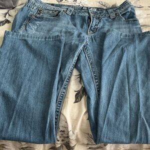 Miss Me Light Blue Straight Leg Jeans. Inseam. 31